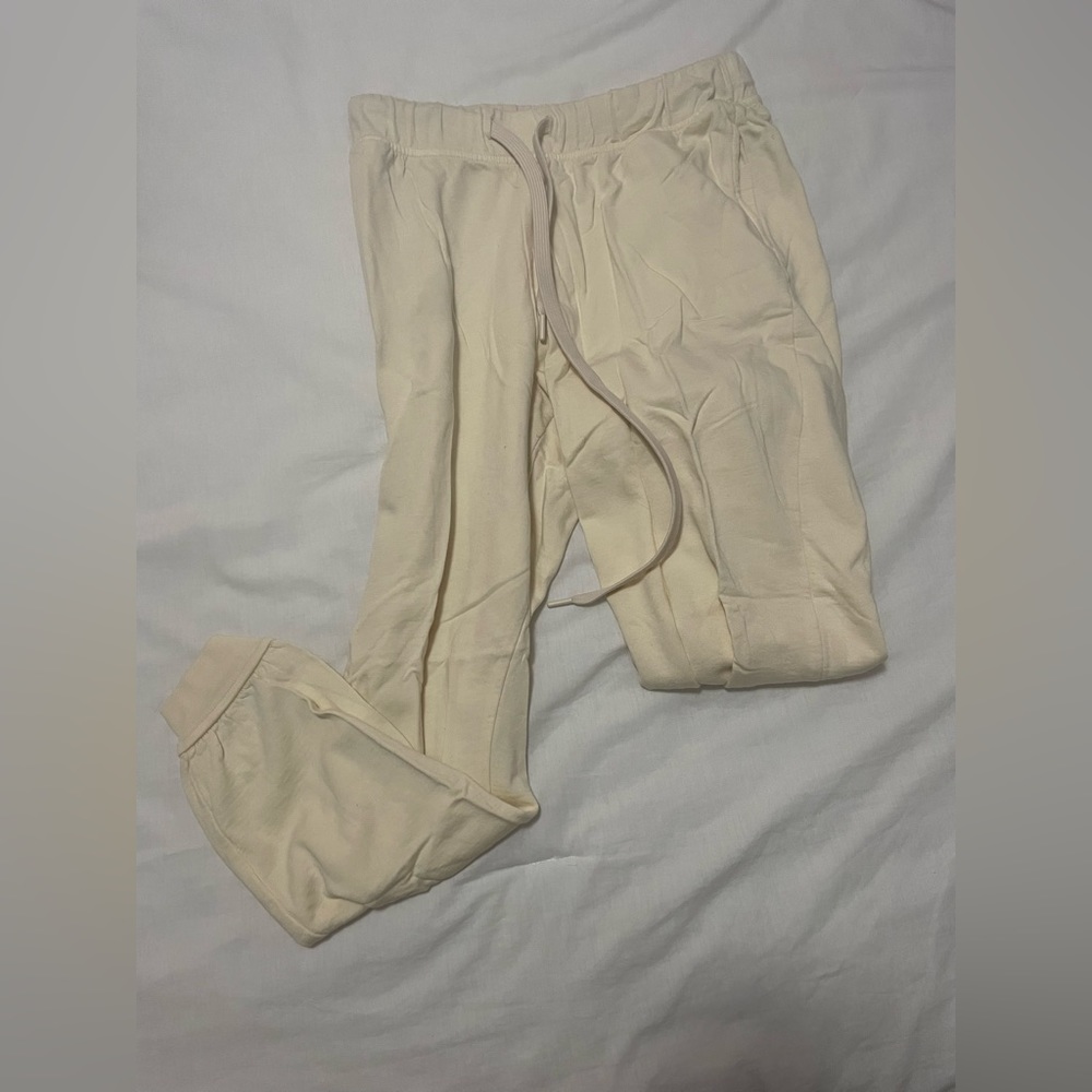 Cream Sweatpants | Size S